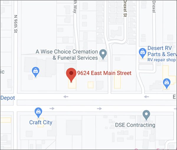 Map of Gene's AC location.